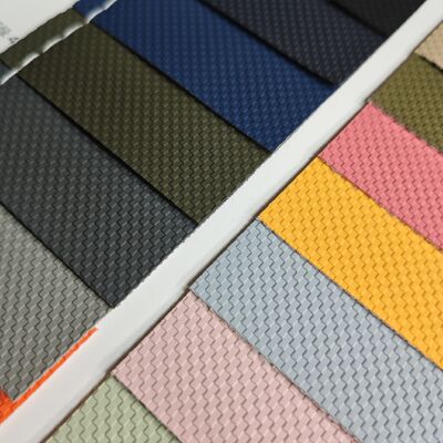 Tekstur Tenun Rol Kulit Sintetis PVC dengan Kain Mesh Backing untuk Tas Dompet Furnitur
