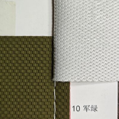 Tekstur Tenun Rol Kulit Sintetis PVC dengan Kain Mesh Backing untuk Tas Dompet Furnitur