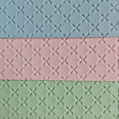 Tekstur Bola Basket Hexagon Tuliskan PVC Rol Kulit Sintetis Kulit buatan untuk tas Furnitur Interior mobil