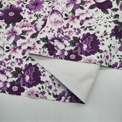 Bunga berwarna-warni yang dicetak PVC PU Bahan kulit sintetis palsu