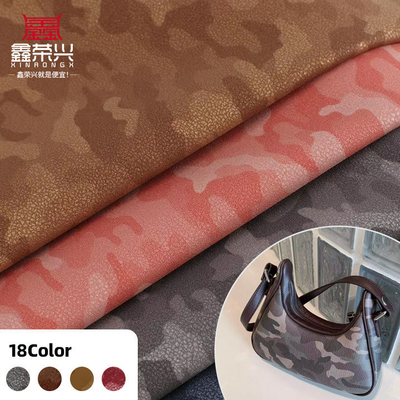 PU Frosted Sheepskin Nubuck Grain Kamuflase Tas Kulit Sintetis Sepatu Dompet Dekorasi Notebook Kasus Kain Kulit Palsu