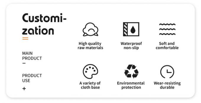 Kulit PVC untuk penutup kursi mobil tahan abrasi tahan air 54" 4