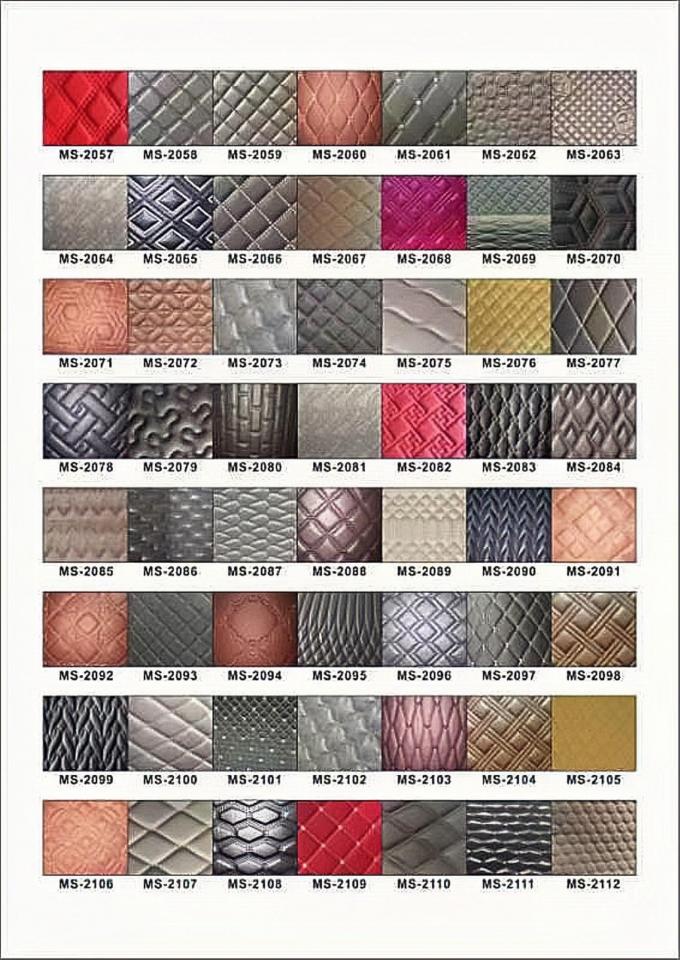 6.0mm Polyurethane Foam PVC Kulit untuk Penutup Kursi Mobil 4