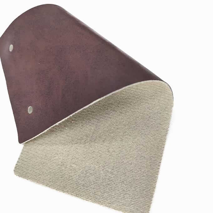 Kulit Sintetis PVC Crazy Horse Oil Wax untuk Furnitur Lebar 54 Inci 9