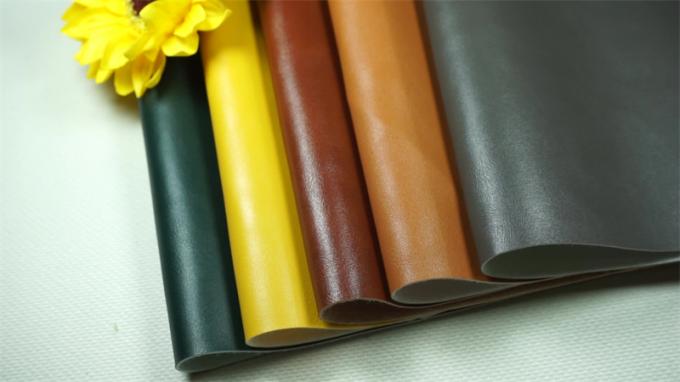 PVC 158 Pola biji kulit sapi Kulit sintetis buatan untuk tas Sepatu Kain kulit palsu 6