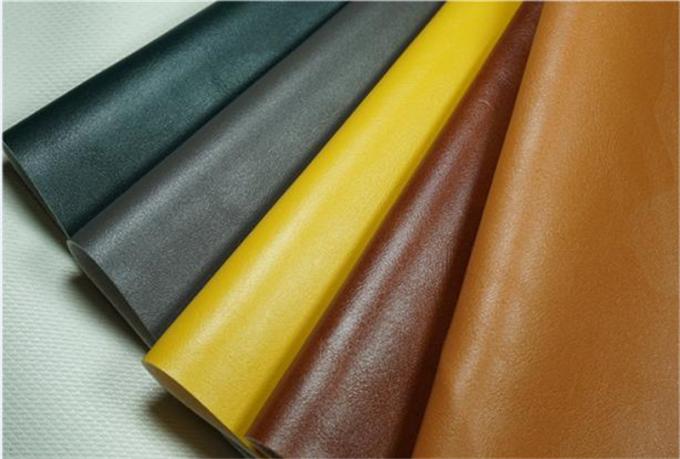 PVC 158 Pola biji kulit sapi Kulit sintetis buatan untuk tas Sepatu Kain kulit palsu 7