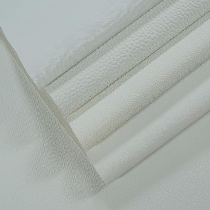 Kulit Sintetis Buatan Digital Printing Timbul Putih PVC untuk Tas Notebook Casing Ponsel Alas Meja Kain Kulit Imitasi 6