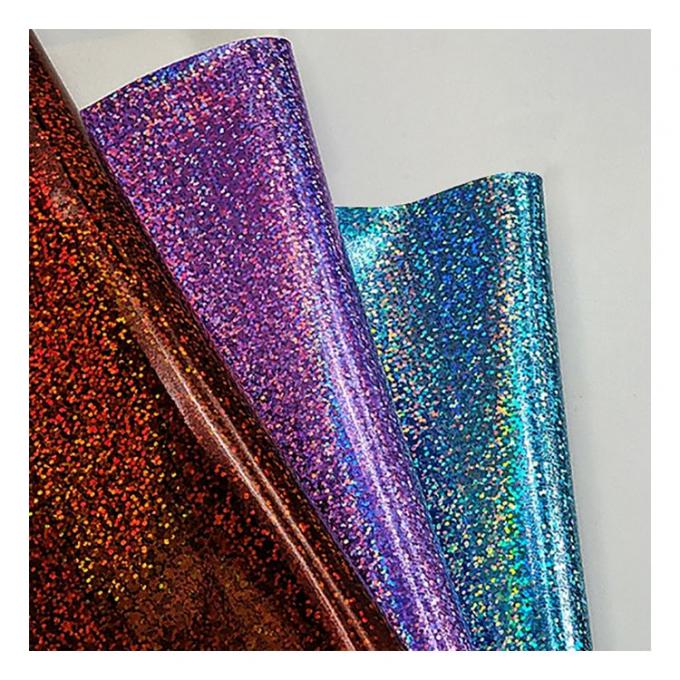 Kulit Cermin Holografik PU Pola Kaca Besar Butiran Cermin Sintetis Buatan Sepatu Faux Kasus Rias Tas Tangan Kain Kulit 8