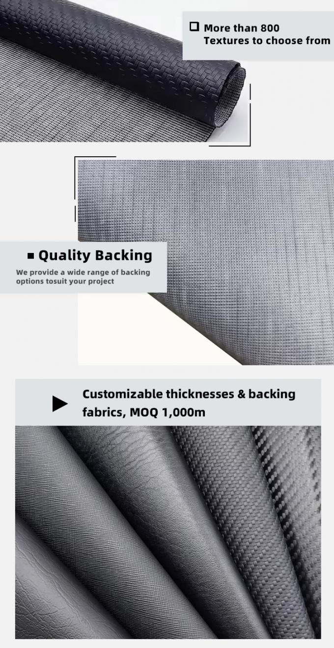 PVC Mat Pola Butiran Anyaman Kulit Sintetis Buatan Kursi Sofa Sepatu Karpet Mobil Kulit Imitasi 5