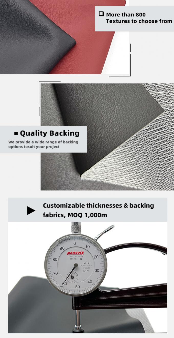 PVC Napa Embossed Faux Leather Tahan Air Tahan Abrasi Lebar 54" 5