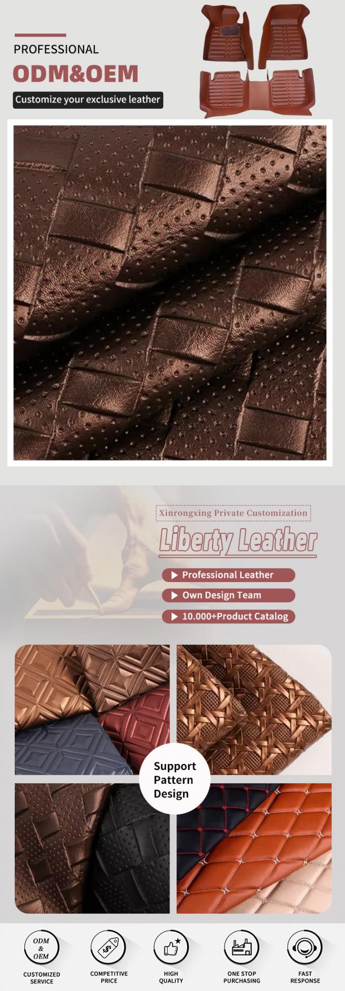 Tutup Kursi Mobil Kulit Sintetis PVC tahan abrasi tahan air 4