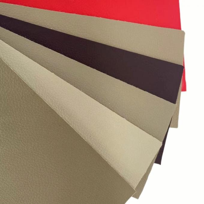 PVC tahan abrasi kulit embossed untuk mobil Seat Cover 54" lebar 6