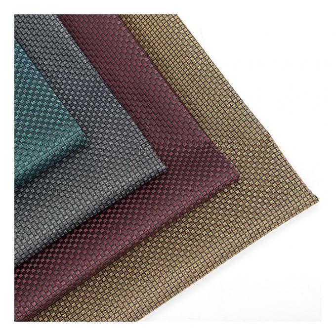 Pvc Metal Pearl Warna Cahaya Pola Tenun Kecil Kemasan sintetis buatan Dompet Kotak Sepatu Notebook Kain Kulit Palsu 7