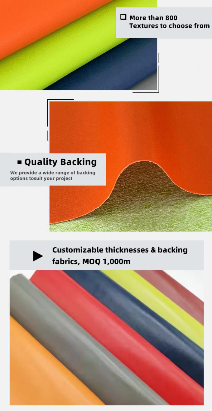 Dompet Kulit Sintetis Butiran PVC R64 Sepatu Buku Catatan Kain Kulit 5