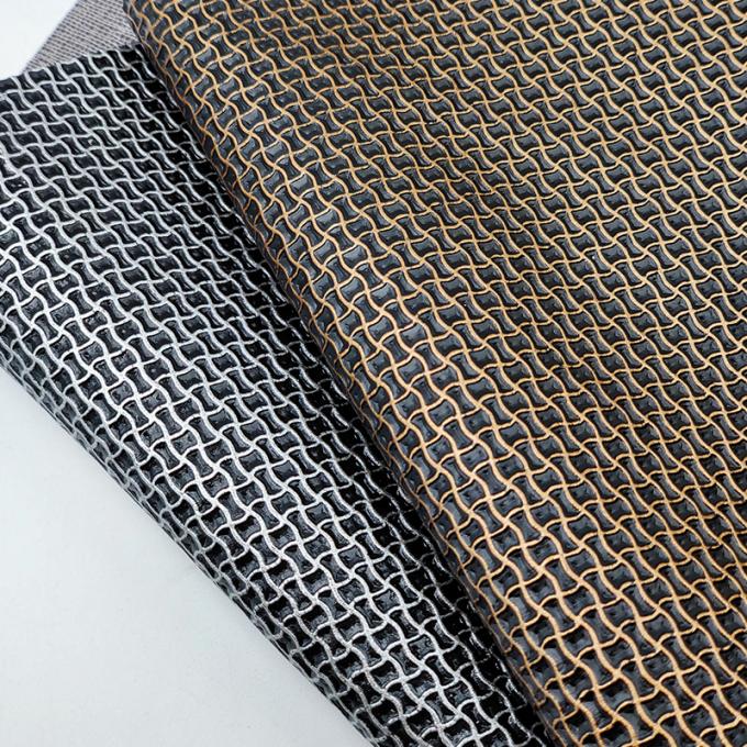 PVC Kawat Emas Sutra Pola Geometris Butiran Kulit Sintetis Buatan Sepatu Tas Buku Catatan Dekorasi Alas Meja Kain Kulit 6