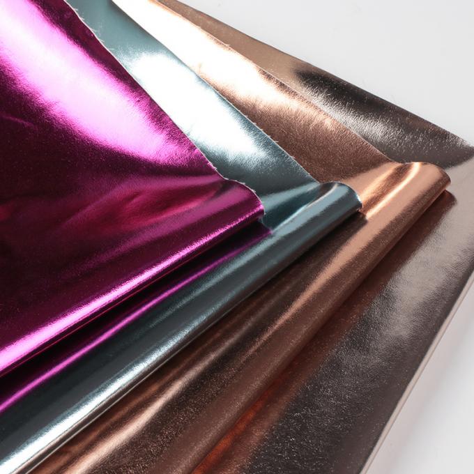 Metal Film PU R61 Sheep Grain Synthetic Leather Pakaian Dompet Kotak Sepatu Tas Notebook Kain Kulit Palsu 7