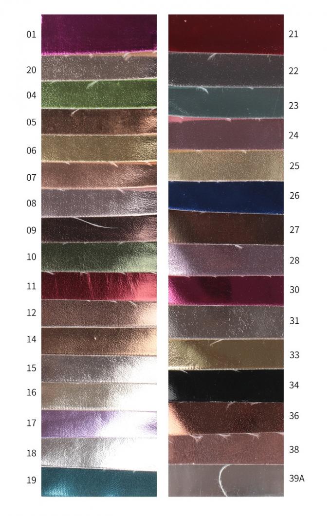 Metal Film PU R61 Sheep Grain Synthetic Leather Pakaian Dompet Kotak Sepatu Tas Notebook Kain Kulit Palsu 11