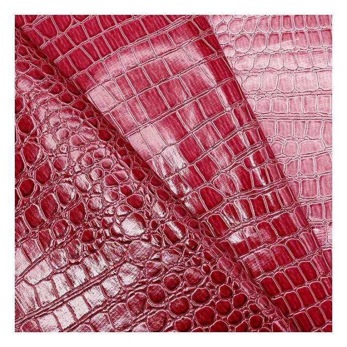 Pola Batu Mengkilap Tinggi PVC Kulit Sintetis Pola Hewan Sepatu Tas dan Tas Kain Kulit Imitasi 14